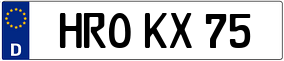 Trailer License Plate